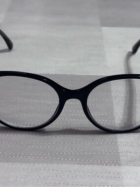 CHANEL Black Round Frame Prescription Glasses